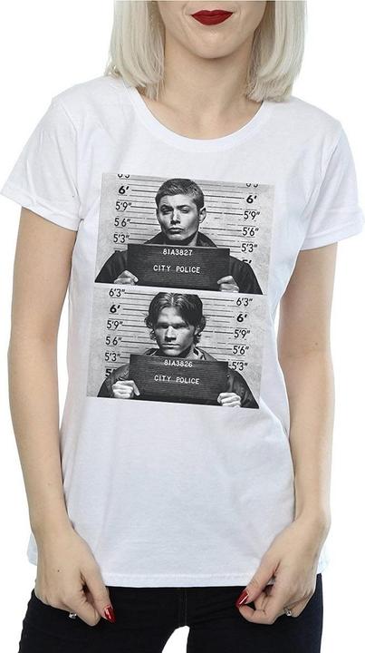 Supernatural Winchester Mugshot TShirt aus Baumwolle (XL)