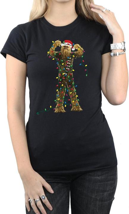 Produktbild Star Wars Chewbacca Christmas Lights TShirt (XXL)