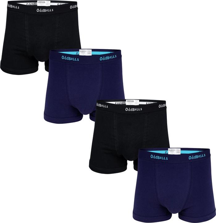 Productafbeelding Oddballs Effen boxershort heren (4-pack) (XS, Pakje van 4)