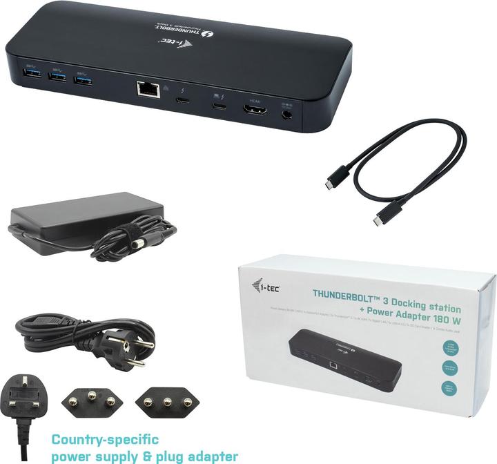 Produktbild i-tec Thunderbolt 3 Dual Dock (Thunderbolt, 1 Ports)