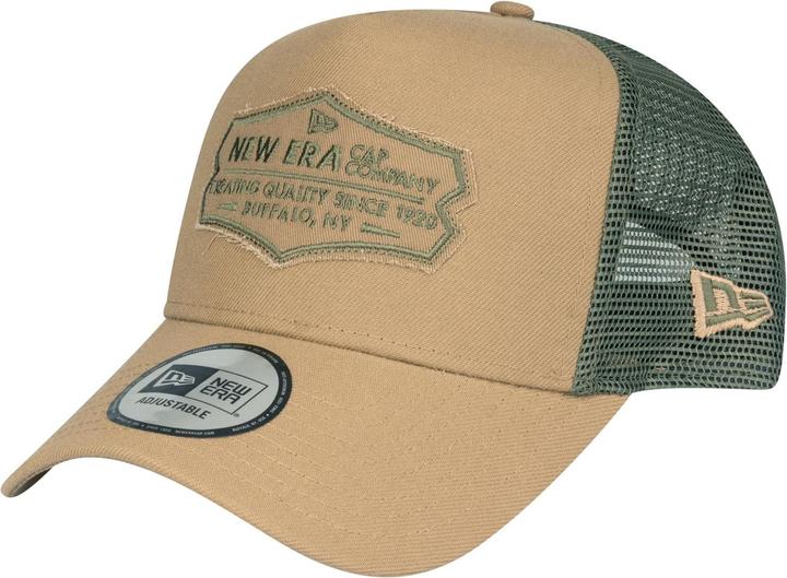 Produktbild New Era Adjustable Trucker Cap - RETRO PATCH khaki / oliv (One Size)
