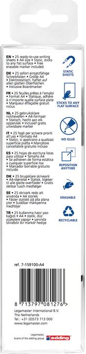 Valori nutrizionali e ingredienti Legamaster Magic-Chart Note Lavagna Bianca