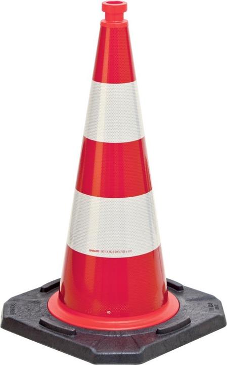 Actual product image HP Autozubehör Traffic cone TL height 500 mm BAST tested, 2 strips 33 x 33 cm