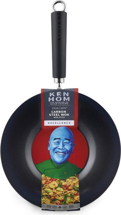 Immagine prodotto Ken Hom Eccellenza (27 cm, Wok, Acciaio al carbonio)