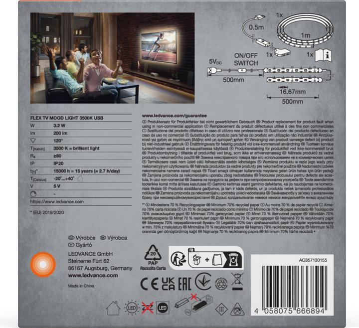 Produktbild Ledvance Flex Tv Mood Light (Neutralweiss, 150 cm, Indoor)