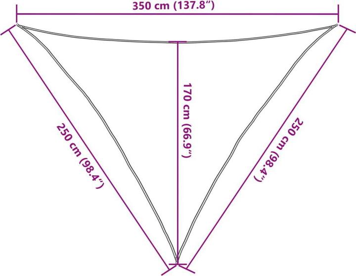 Immagine prodotto VidaXL Tenda da sole (250 x 250 x 350 cm)