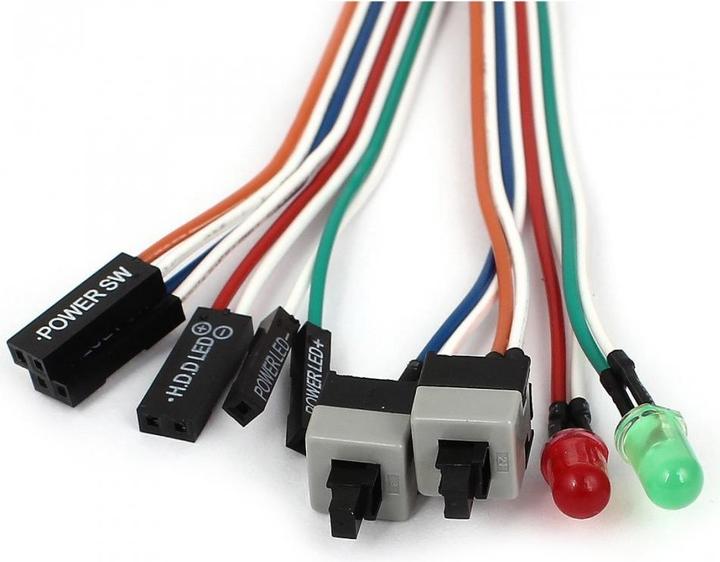 PowerGuard Mainboard Power & Reset Switch with HDD Power LED