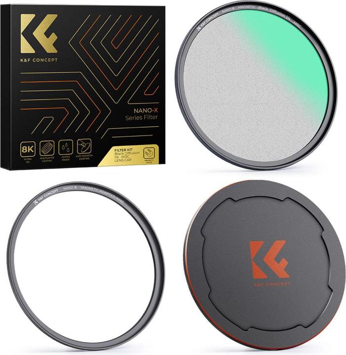 Immagine prodotto K&F Concept Magnetic 1/4 Black Mist Filter Nano X 49mm (KF-1816) (49 mm)
