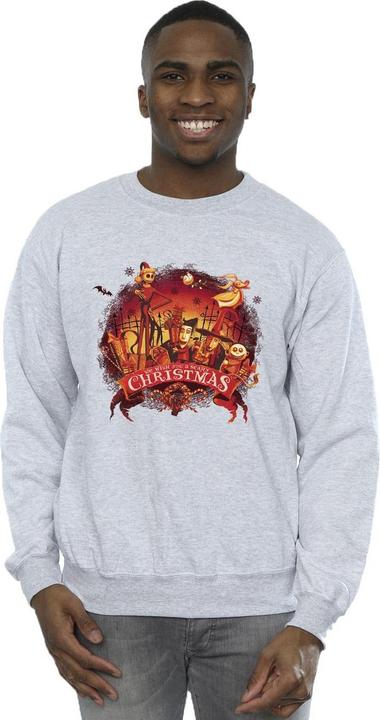 Actual product image Disney Mens The Nightmare Before Christmas Scary Christmas Sweatshirt (3XL)