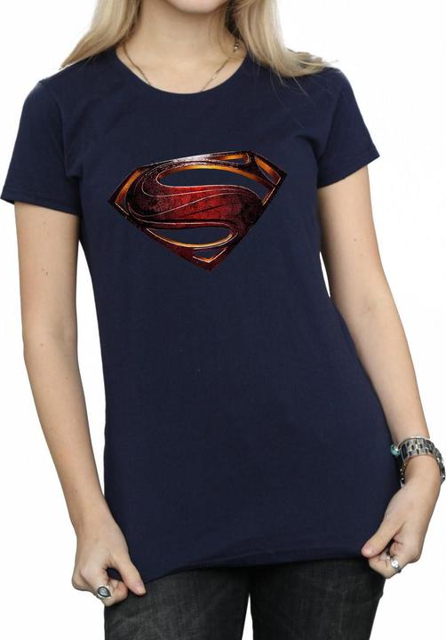 Image du produit Superman T-shirt en coton avec logo pour femme/femme (L)