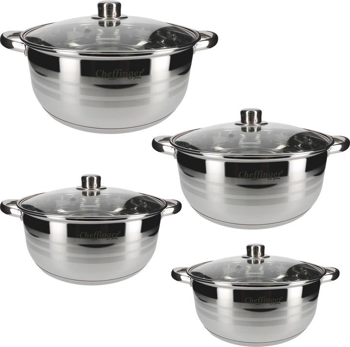 Actual product image JTI Set of 4 saucepans 24 / 26 / 28 / 30 cm