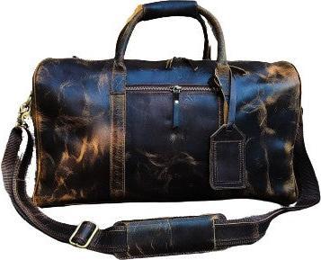 Produktbild Only-Bags.Store Leder Seesack, Vintage Carry On, Wochenendtasche, grosse Duffle, Gepäcktasche, Gym Overnight