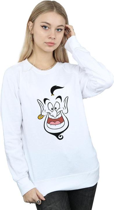 Actual product image Disney Womens/Ladies Aladdin Genie Face Sweatshirt (XL)
