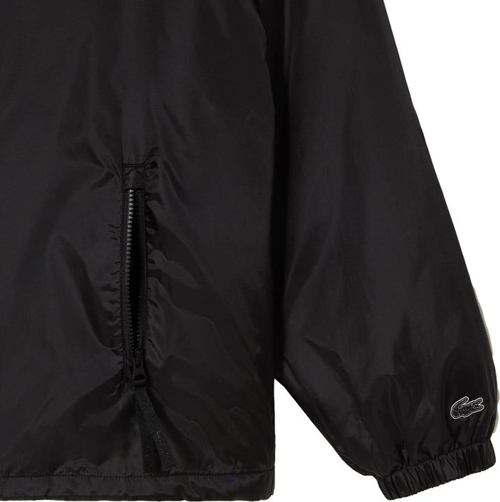 Actual product image Lacoste Mens Hooded Quilted Cropped Padded Jacket (L, XL)