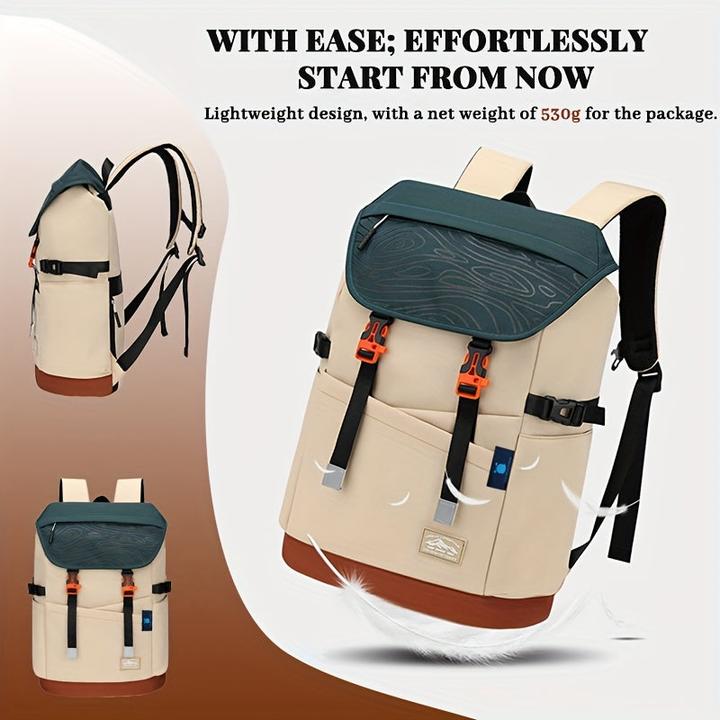 Produktbild Only-Bags.Store Nylon Casual Travel Backpack - leicht, faltbar, mit verstellbaren Trägern, Reissverschluss
