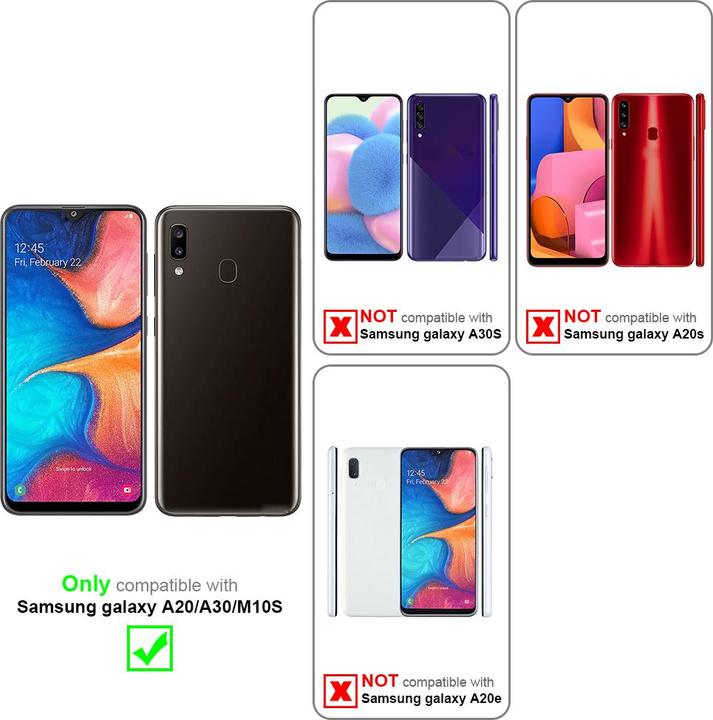 Image du produit Cadorabo Book Housse avec impression pour Samsung Galaxy A20 / A30 / M10s (Samsung Galaxy M10s, TCL A30, Samsung Galaxy A20)