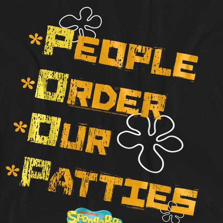 Produktbild Spongebob Squarepants People Order Our Patties TShirt (M)