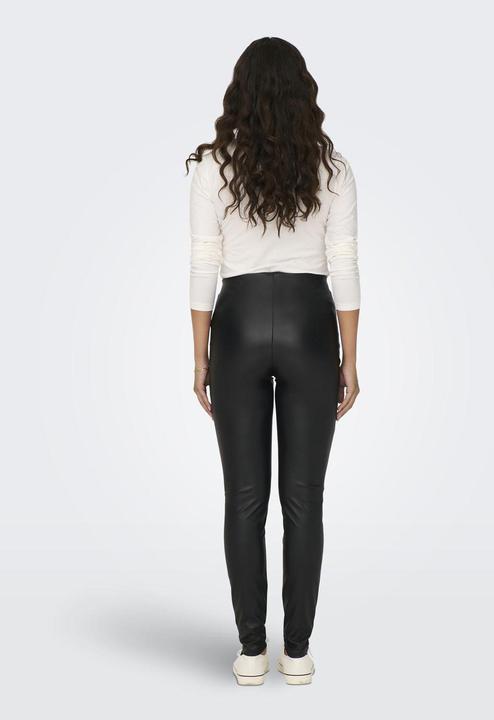 Image du produit JdY Coupe ajustée Taille haute Poignets ajustés Leggings Pantalon aspect cuir (34)