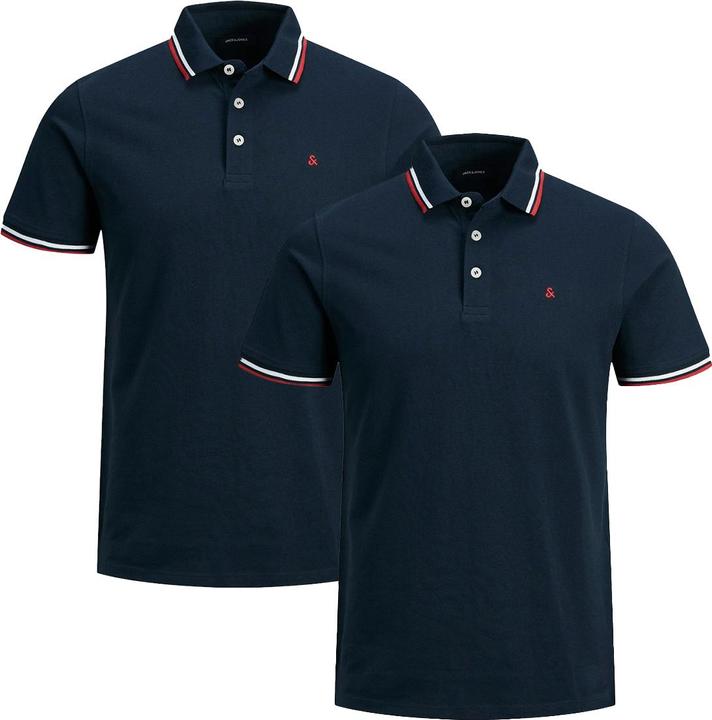Produktbild Jack & Jones 2er Pack Paulos - Slim Fit Poloshirt (M)
