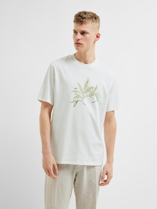 Actual product image Selected Homme Cotton print T-shirt (XL)
