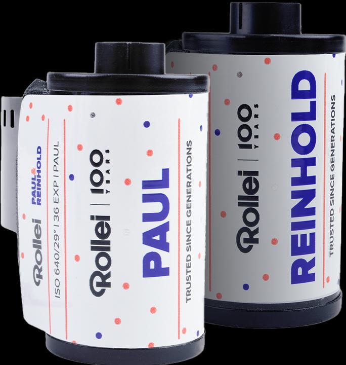 Actual product image Rollei films Paul & Reinhold 640/36x2