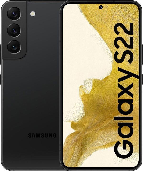 Re!commerce Galaxy S22 5G (dual sim) (128 GB, Phantom Black, Schwarz, 6.10", 50 Mpx, SIM + eSIM, A / Wie neu)