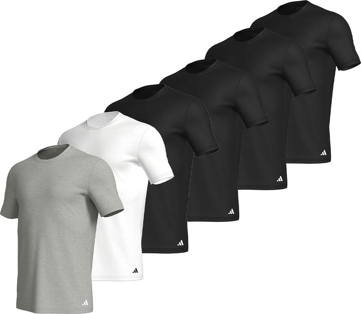 Produktbild adidas 6er Pack Active Core Cotton Unterhemd / Shirt Kurzarm (XL)