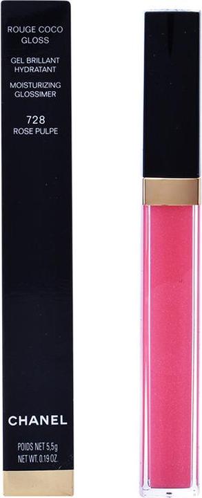 Actual product image Chanel Rouge Coco Gloss (#728 Rose pulp)