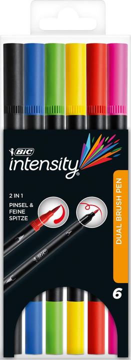 Actual product image Bic Intensity felt tip pen with colon (Multicoloured, 6 x)
