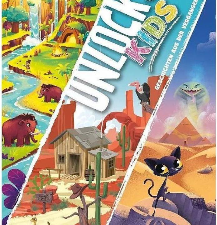 Image du produit Asmodée Unlock! Kids : Histoires du passé, jeu de réflexion, pour 1-4 joueurs, dès 6 ans (Allemand)