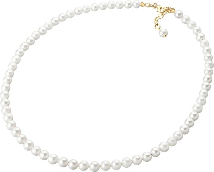 Image du produit Elli Collier perles de coquillage 925 argent sterling (Argent sterling 925, Perles de coquillages, Acier inoxydable, Pas de pierres précieuses, 42 cm)