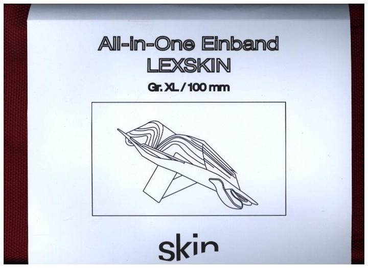 Produktbild Barth & Bauer SKIN Einband LEXSKIN Gr. XL (Habersack) rubin-rot (Harter Einband)