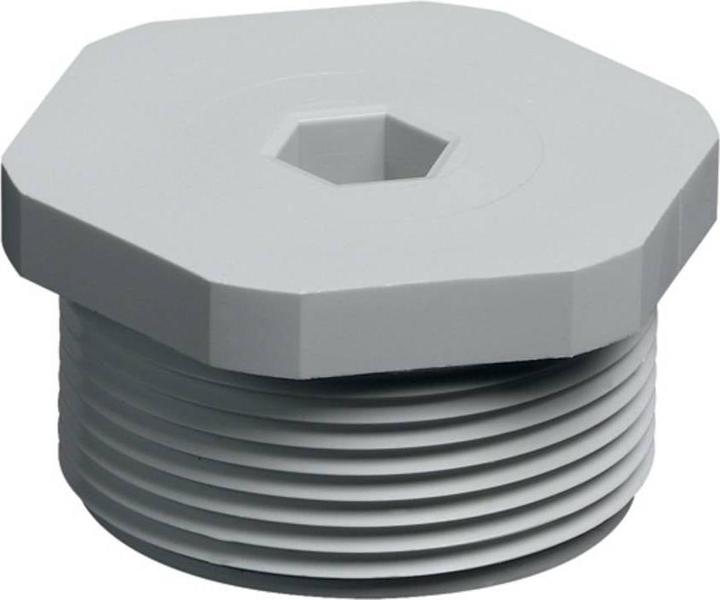 Produktbild Wiska EVSGS-ORD 25 Verschlussschraube M25 Kunststoff Lichtgrau (RAL 7035) 100St. (Werkzeug)