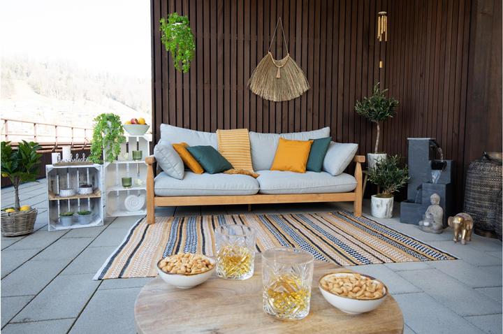 Immagine prodotto Casa Leon Federa Lisa Outdoor 40 x 40 cm, Giallo (40 x 40 cm)