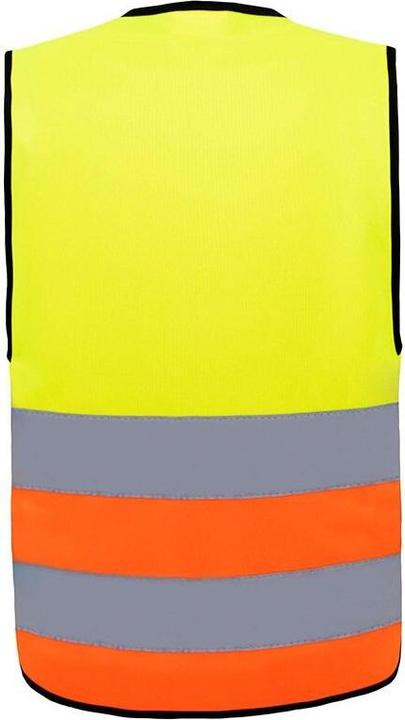Produktbild Korntex Kinder Warnweste Aalborg Gelb/Orange mit Reissverschluss & Reflexstreifen XXS EN 17353 ® KWRX (XXS)