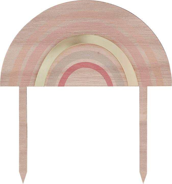 Actual product image Ginger Ray Cake Topper Rainbow Happy Everything made of wood