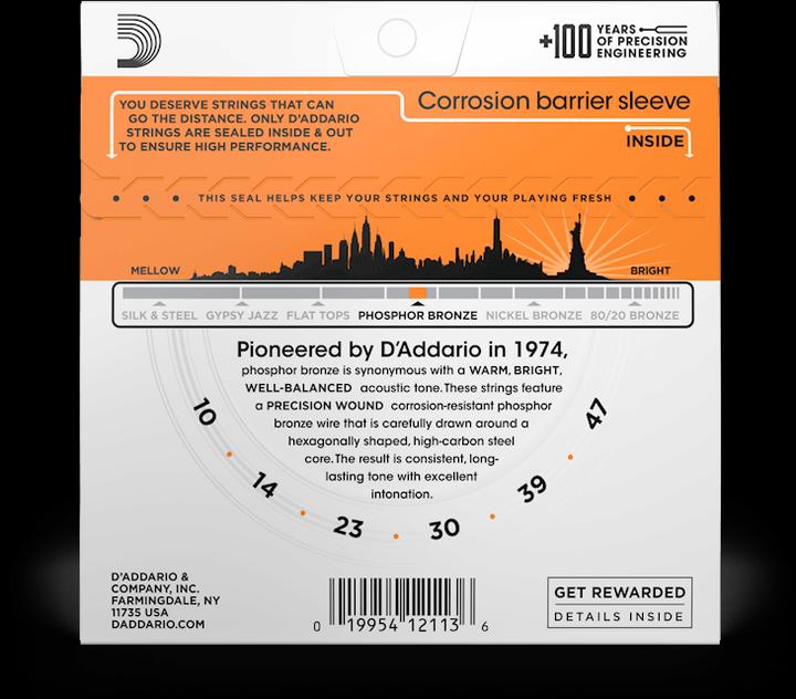 Produktbild D'Addario Ej15-3d (6 x, Gitarre, 0.05")