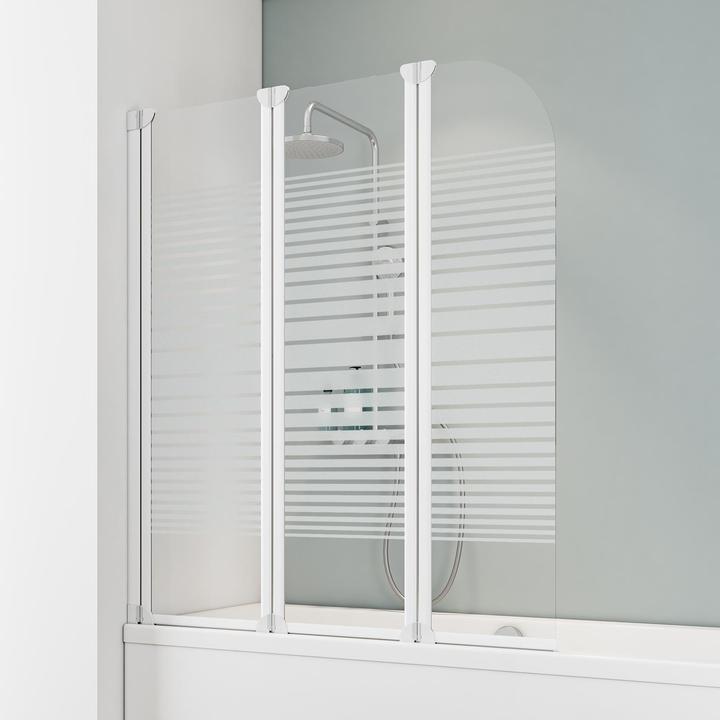 Produktbild Schulte Badewannenaufsatz, 3-teilig (125 cm, 124.50 cm, 140 cm)