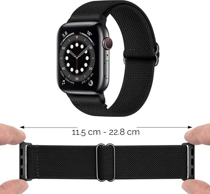Produktbild PhoneLook Sportliches elastisches Nylonband, verstellbar, weich, waschbar 38mm / 40mm / 41mm (41 mm, 38 mm, 40 mm, Stoff)