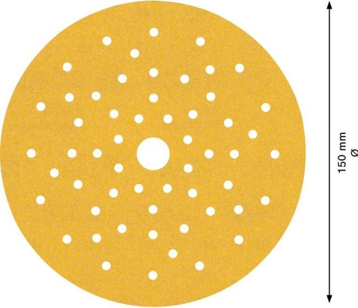Image du produit Bosch Professional Zubehör Papier abrasif Expert C470 multi-trous pour ponceuse excentrique, 150 mm, G 240, 50 pcs. (240)