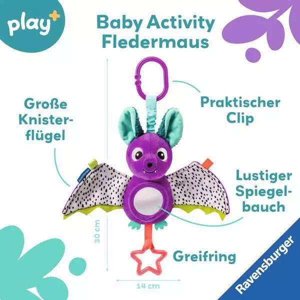Immagine prodotto Ravensburger 12034051 Play+ Pipistrello attività per bambini, giocattolo per bambini da 0 mesi (6 cm)