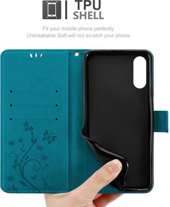 Actual product image Cadorabo Flower Book Cover (Huawei Y6 Pro)