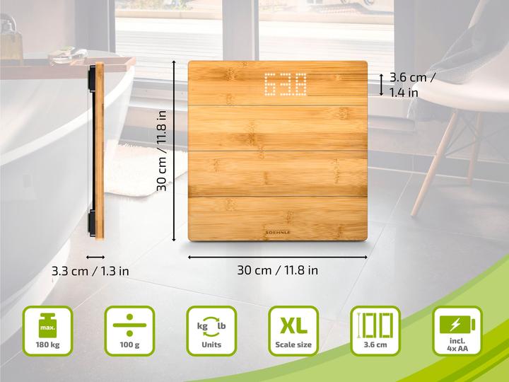 Actual product image Soehnle Bamboo Magic (180 kg)