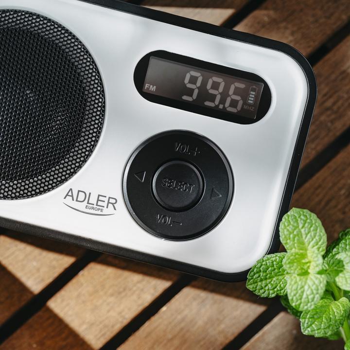 Immagine prodotto Adler Interactive solution | PLL AM/FM Digital Radio | AD 1906 | Alarm function | White/Black (PLL, FM, AM)
