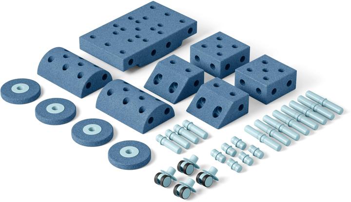 Immagine prodotto Modu Kit Dreamer - Zachte blokken- 33 onderdelen - Open Ended speelgoed- Speelgoed 1 -2-3 jaar - Deep Blu