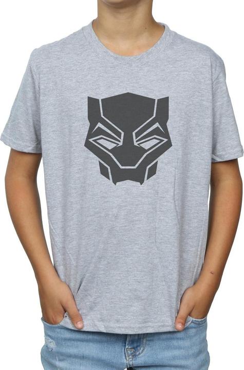Produktbild Jungen Black Panther Schwarz auf Schwarz TShirt (140, 146)