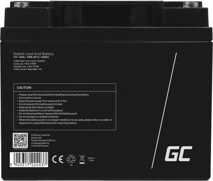 Actual product image GreenCell AGM Battery 12V 44Ah - Battery - 44,000 mAh (12 V, 44 Ah)