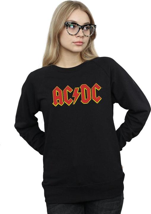 Actual product image AC/DC Womens/Ladies Red Logo Sweatshirt (XXL)