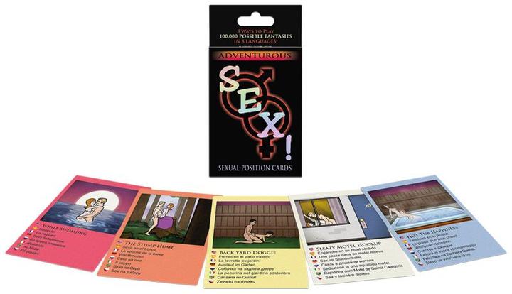 Immagine prodotto Kheper Games Sesso avventuroso! (Mazzo di carte, Inglese, Olandese, Francese, Ceco, Tedesco, Italiano, Portoghese)
