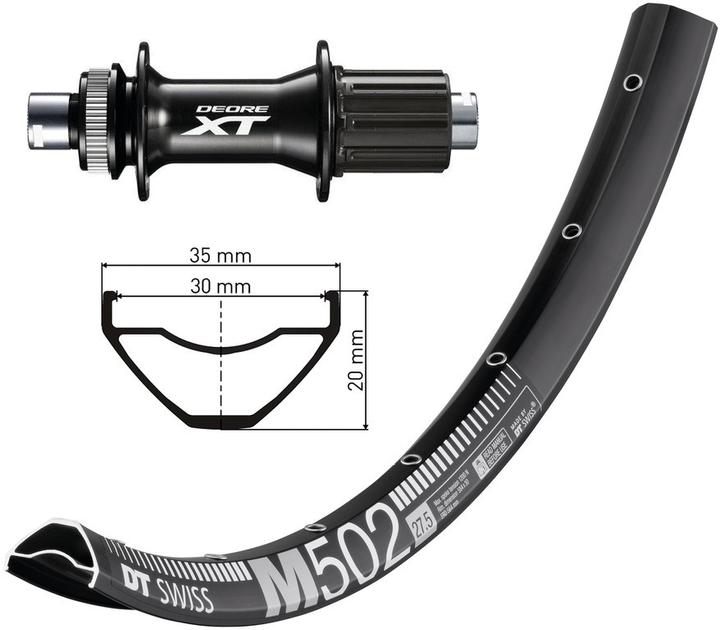 DT Swiss Deore XT (Hinterrad, 29")